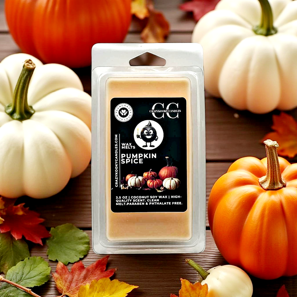 PUMPKIN SPICE - Wax Melts, Scented Coconut Soy, 3.5oz