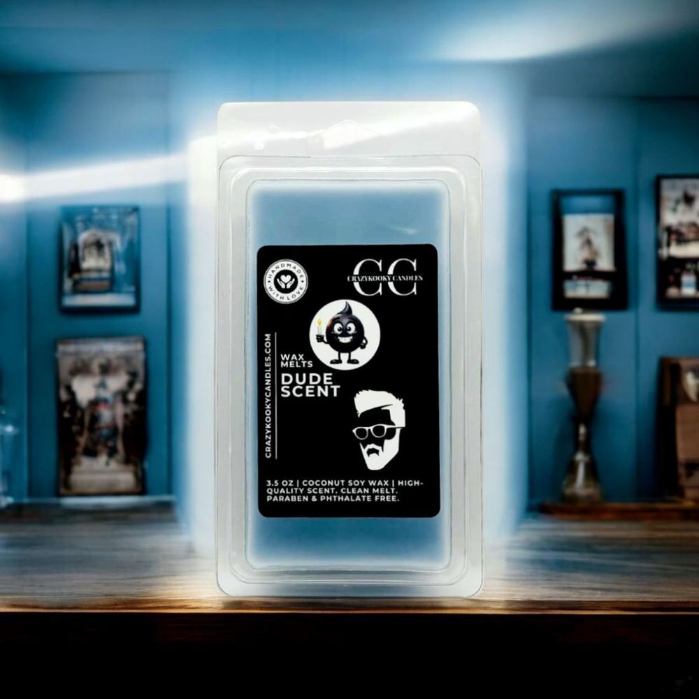 DUDE SCENT - Wax Melts, Scented Coconut Soy, 3.5oz