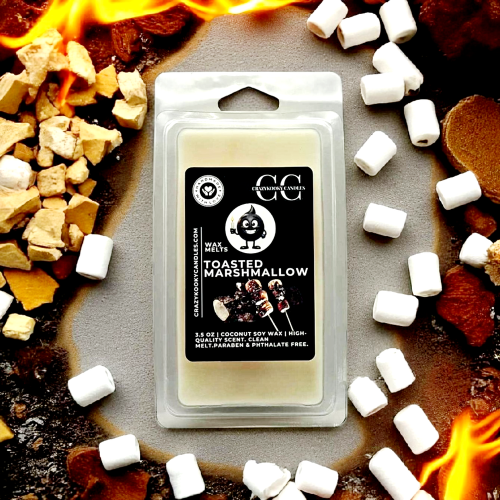 TOASTED MARSHMALLOW - Wax Melts, Scented Coconut Soy, 3.5oz