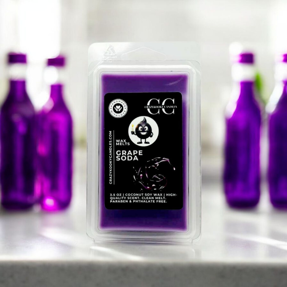 GRAPE SODA - Wax Melts, Scented Coconut Soy, 3.5oz