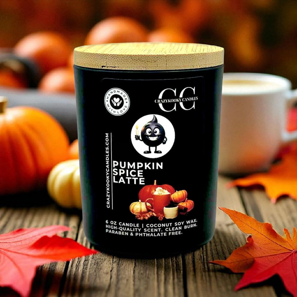 PUMPKIN SPICE LATTE - Funny Candle, Scented Coconut Soy Candle, 6oz
