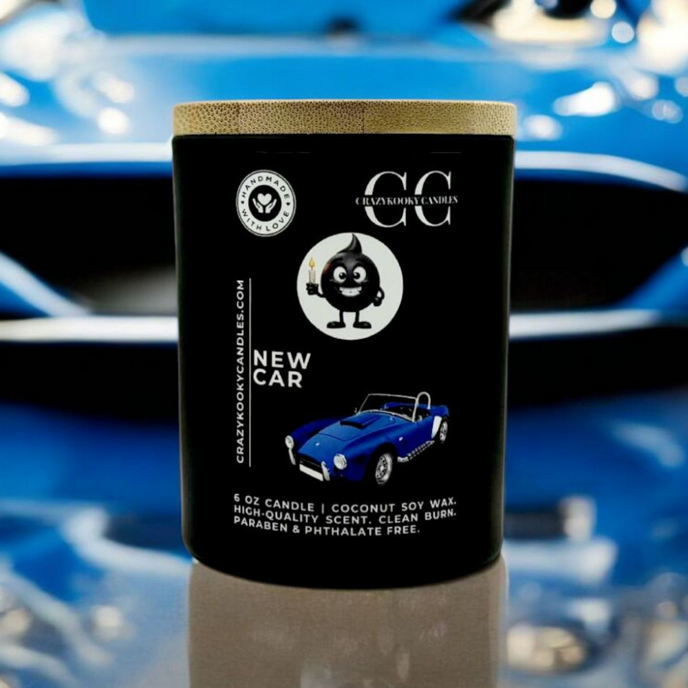 NEW CAR - Funny Candle, Scented Coconut Soy Candle, 6oz
