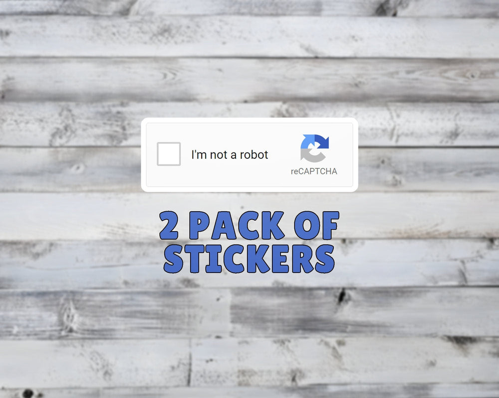 reCaptcha - I'm Not A Robot Vinyl Sticker