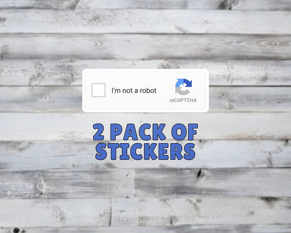 reCaptcha - I'm Not A Robot Vinyl Sticker