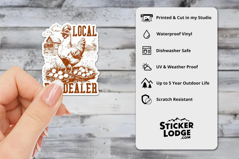 Local Egg Dealer Vinyl Sticker