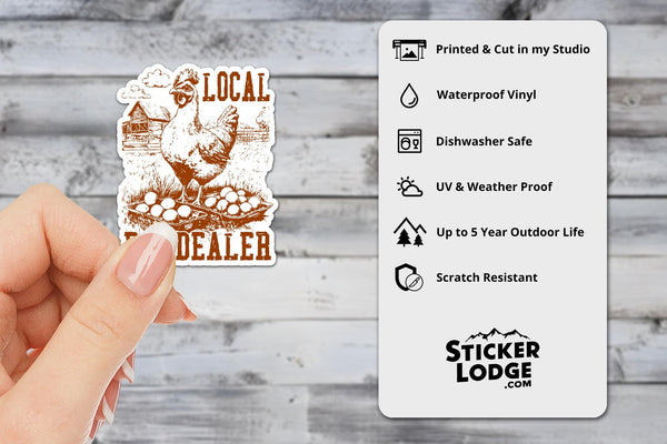 Local Egg Dealer Vinyl Sticker