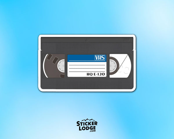 Classic VHS Tape Vinyl Vinyl Sticker