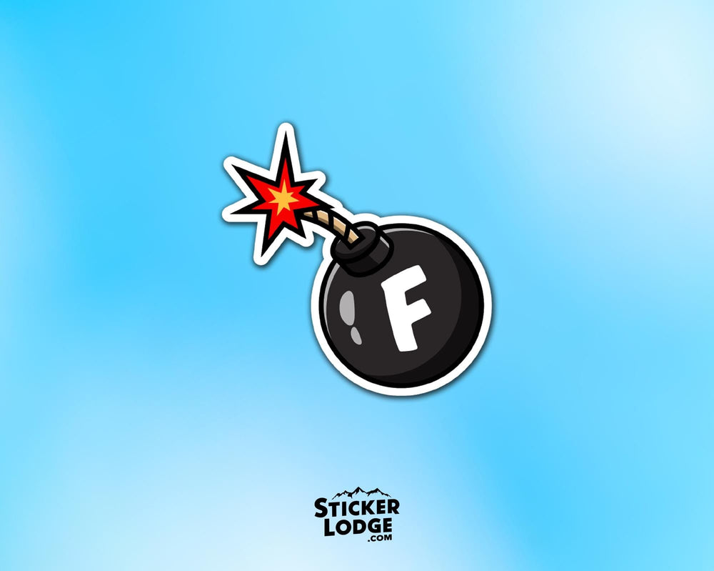 F Bomb Vinyl Sticker