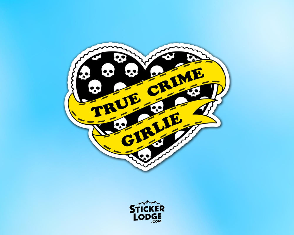 True Crime Girlie Vinyl Sticker