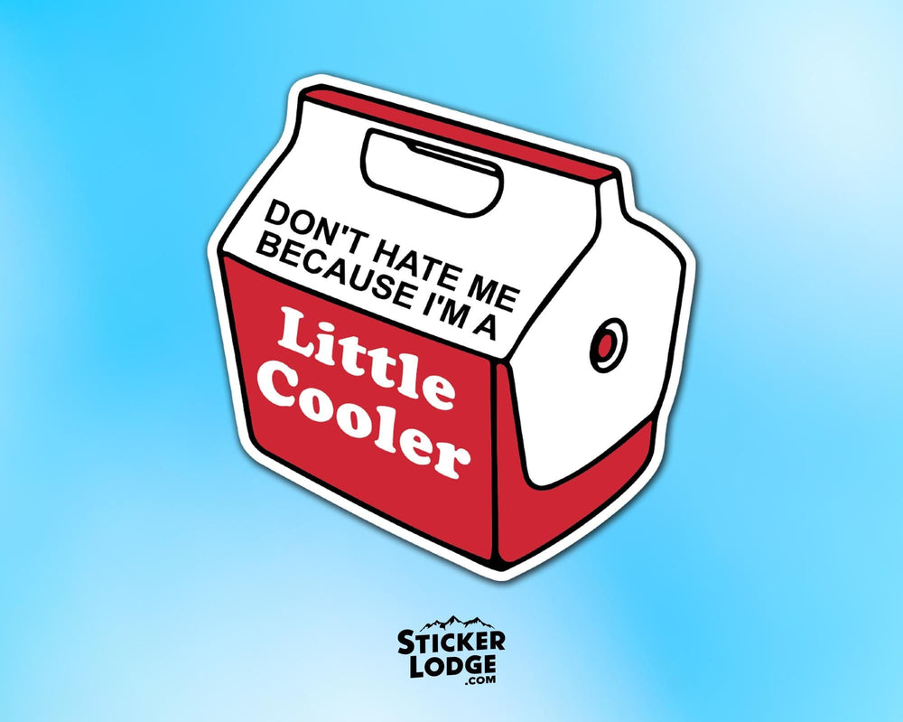 Don't Hate Me Because I'm A Little Cooler Vinyl Sticker