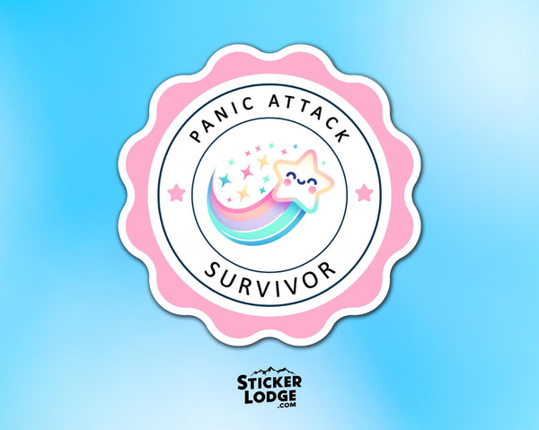 Panic Attack Survivor Vinyl Sticker