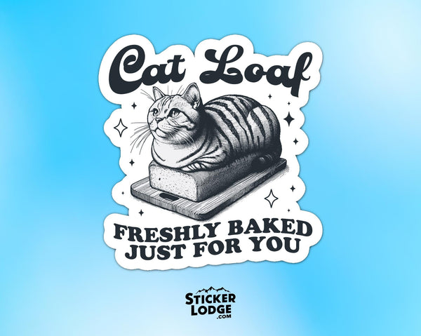 Cat Loaf Vinyl Sticker
