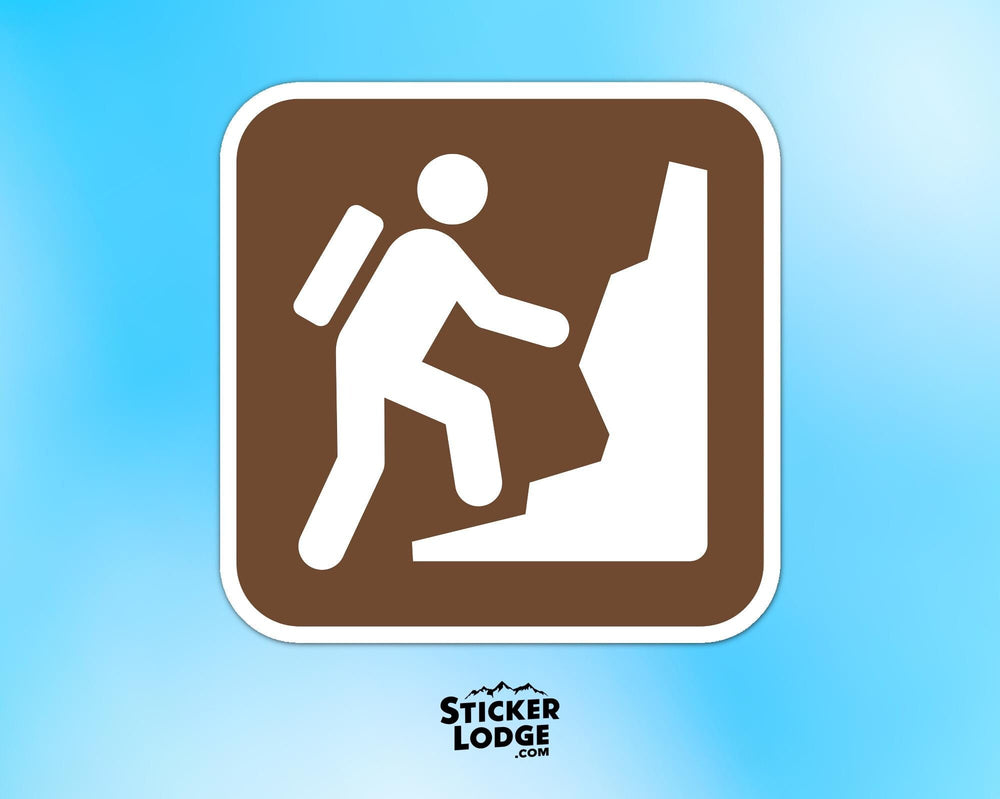 Climbing National Park Symbol Vinyl Sticker