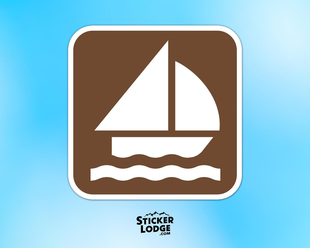 Sailing National Park Symbol Vinyl Sticker