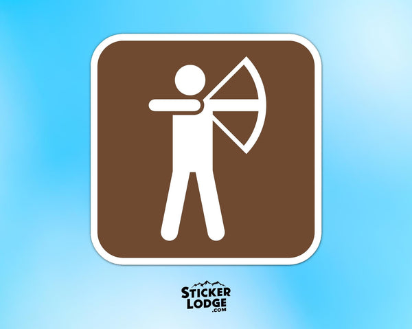 Archery National Park Symbol Vinyl Sticker