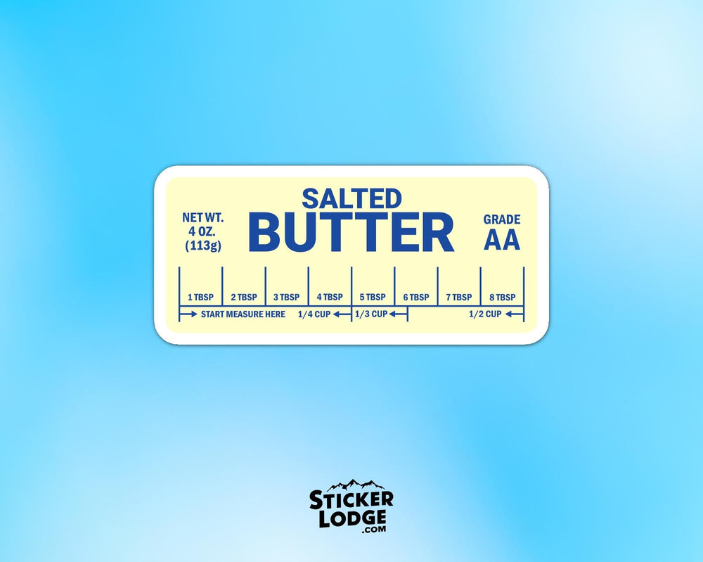 Salted Butter Vinyl Sticker