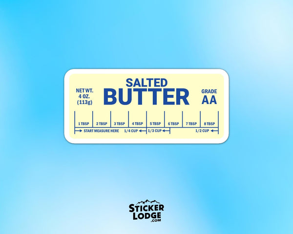 Salted Butter Vinyl Sticker