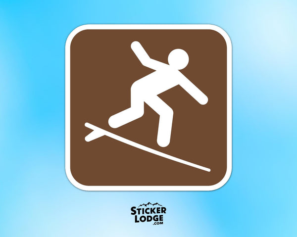 Surfing National Park Symbol Vinyl Sticker