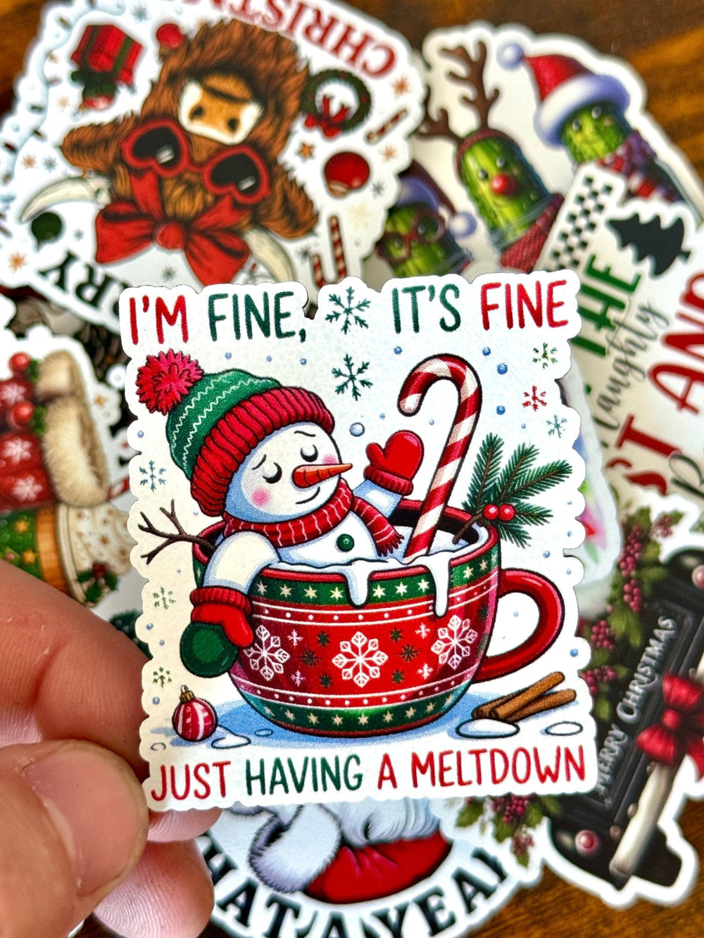 I'm Fine, It's Fine - Just Having A Meltdown UV Printed Hat Patch