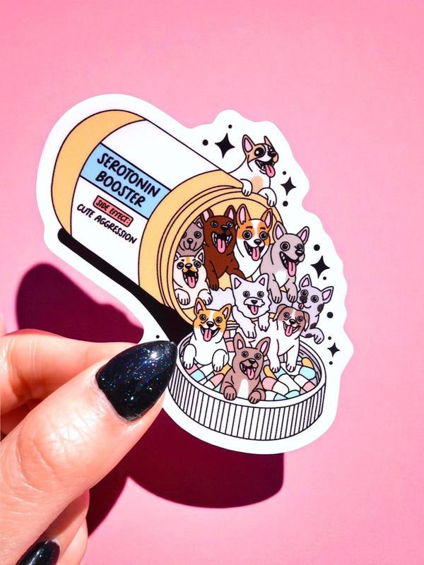 Dogs Serotonin Booster Sticker