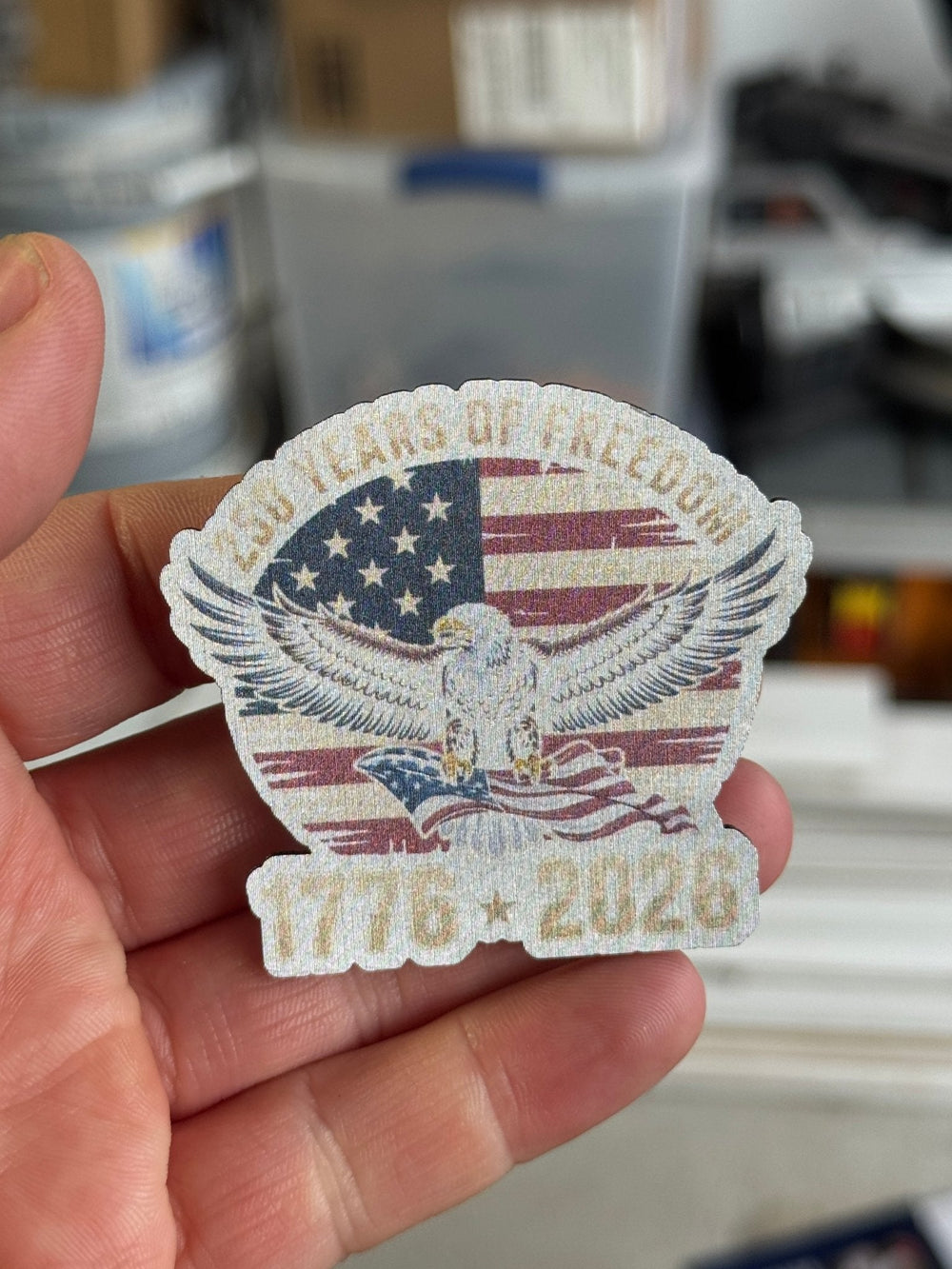We The People - 250 Years - UV Printed Hat Patch