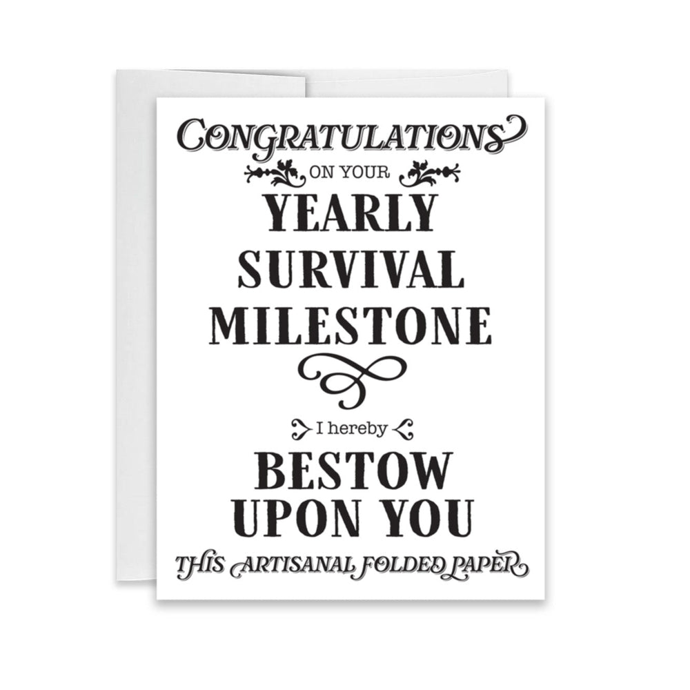 Yearly Survival Milestone Birthday Card